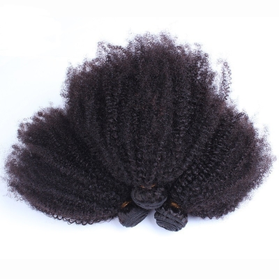 Tiefe Wellenhaarbundeln für Afro Kinky Lockerhaar SINGLE WEFT Haarverlängerung Typ