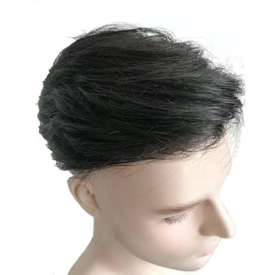 Handgefertigte menschliche Haarte Toupee für Männer Verarbeitungstechnik