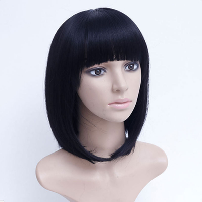 Durchschnittliche Größe hochwertige synthetische Haare Spitze Front Perücken ohne Farben und Design