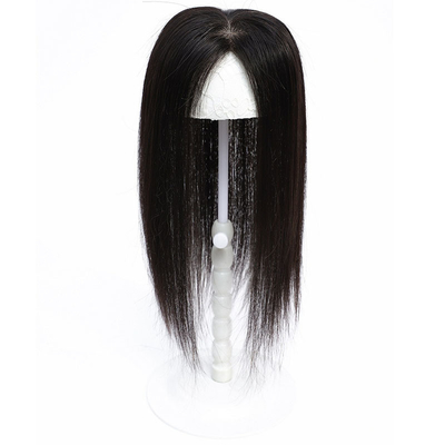 Handgefertigte lange Haarte Toupee für Frauen in natürlicher Haarfarbe und starker Dichte