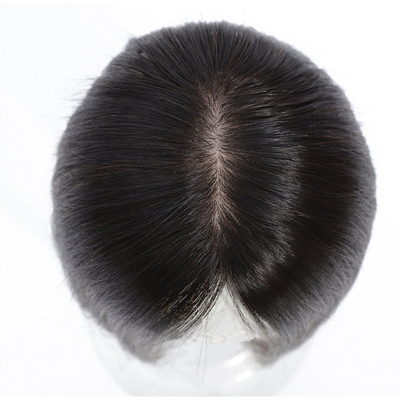 Handgefertigte lange Haarte Toupee für Frauen in natürlicher Haarfarbe und starker Dichte