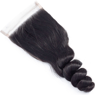 Human Hair Extension 4x4 Kleberlose Spitze Schließung Kurz Loose Wave Wig Remy Haar Grade
