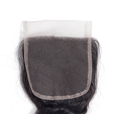 Human Hair Extension 4x4 Kleberlose Spitze Schließung Kurz Loose Wave Wig Remy Haar Grade