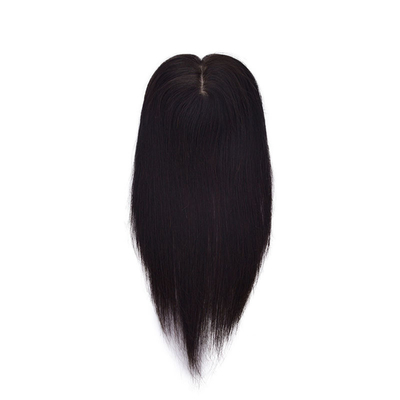 100% menschliches Haar Toupee für Frauen Hochwertiges gerade Haar Stück im Design Typ