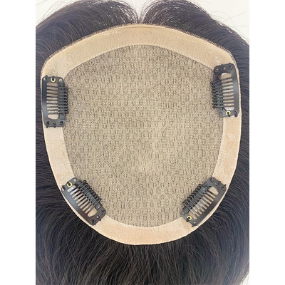 100% menschliches Haar Toupee für Frauen Hochwertiges gerade Haar Stück im Design Typ