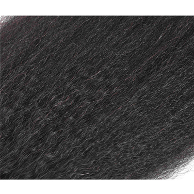 Längste Haare Verhältnis 55% menschliches Haar Schweizer Spitze Schließperücke mit weichem und glänzendem Vorteil