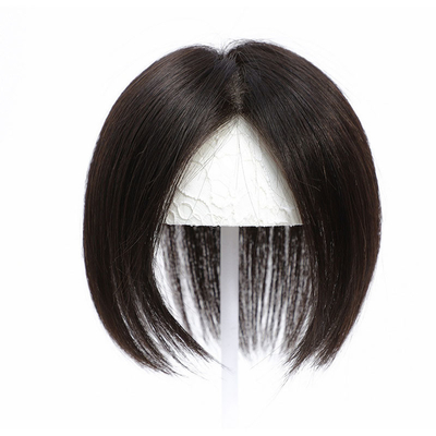 Direkt Lieferung von Frauen Toupee mit natürlichem schwarz/dunkelbraunem brasilianischem Haar bei Good