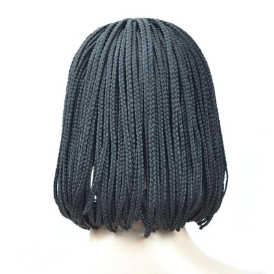 Beste Preise Synthetische Haarperücke mit Spitze Front Hochtemperatur Faser Haar Farbe Schwarz