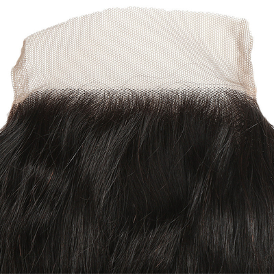 Vergießungsfreie Remy-Haare Kinky Straight Lace Schließung für Straight Kinky Haarverlängerungen