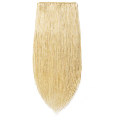 100% menschliches Haar Clip in Haarverlängerungen und weiche glänzende keine Verwicklung 613 / 24 Farbe