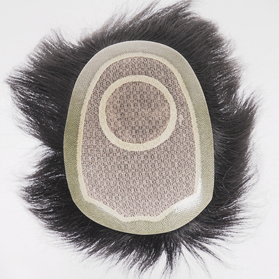 Kleine Größe Große Zuversicht Gerade Haare Grade Toupee für Männer