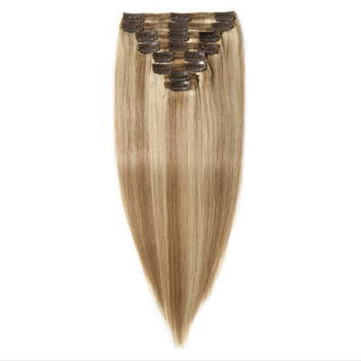 Unkomplizierter Stil 100% menschliches Haar nahtloser Clip in Extensions 0,2 kg für B2B