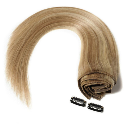 Unkomplizierter Stil 100% menschliches Haar nahtloser Clip in Extensions 0,2 kg für B2B