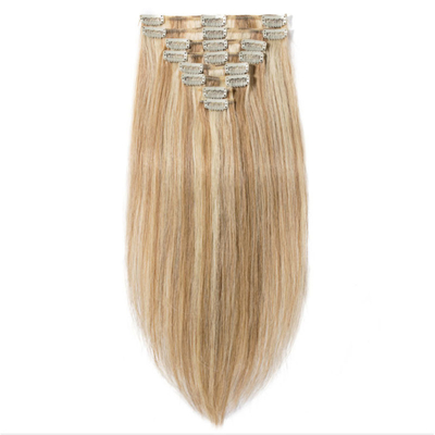 Unkomplizierter Stil 100% menschliches Haar nahtloser Clip in Extensions 0,2 kg für B2B