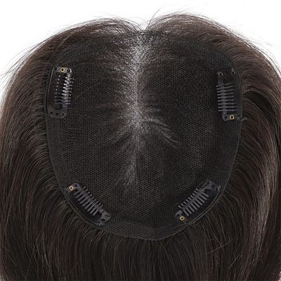 Design echte menschliche Haare Toupee für Frauen 100% Jungfrau Haare Spitze Basis