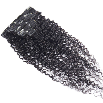 Entwerfen Sie eine Vollkutikel-Human Hair Clip in Erweiterungen mit französischem Locken-Stil und beliebtem Design