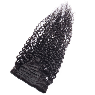 Entwerfen Sie eine Vollkutikel-Human Hair Clip in Erweiterungen mit französischem Locken-Stil und beliebtem Design