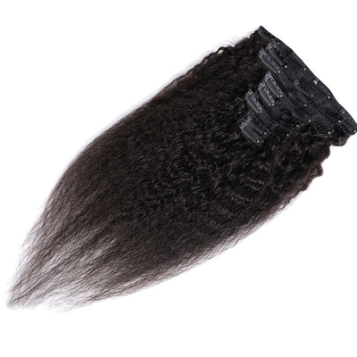 100% menschliches Haar Clip in Erweiterungen gute Kinky gerade natürliche Haarverlängerung