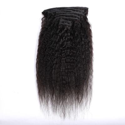 100% menschliches Haar Clip in Erweiterungen gute Kinky gerade natürliche Haarverlängerung