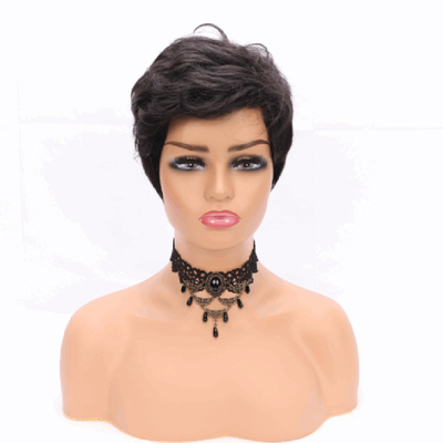 1B/Natürliche Farbe Spitze Front Perücken Beste Preise Verkäufer Pixie Cut Kurze menschliche Haare Perücke