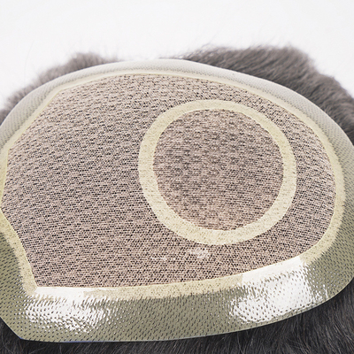Kleine/große/durchschnittliche Größe kein Problem 100% menschliches Haar Männer Toupee mit 60 Spitzennetz