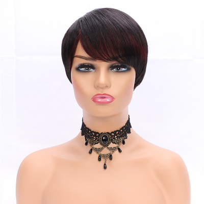 1B/Natürliche Farbe Spitze Front Perücken Beste Preise Verkäufer Pixie Cut Kurze menschliche Haare Perücke