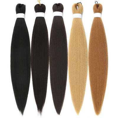 Synthetische Haarfasern Flechten Haarverlängerung Vorgeregte 150%/180%/200%/250% Dichte