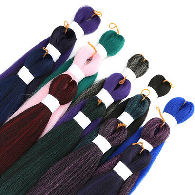 Synthetische Haarfasern Flechten Haarverlängerung Vorgeregte 150%/180%/200%/250% Dichte