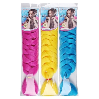 Synthetische Haarfasern Flechten Haarverlängerung Vorgeregte 150%/180%/200%/250% Dichte