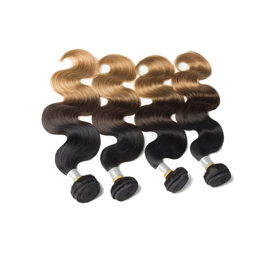100% natürliche Tiefe Welle Doppelwebe Brasilianische Remy Haare Bundles Verkäufer mit Ombre Farbe