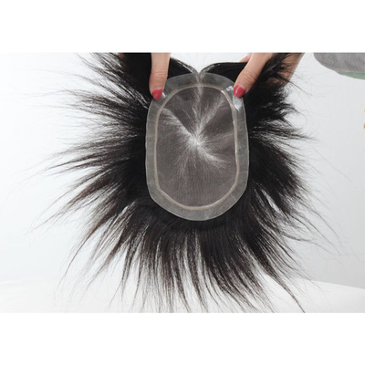 Hochwertiges menschliches Haar Modisches Toupee Kleine/Große/Durchschnittliche Größe für den stilvollen Mann