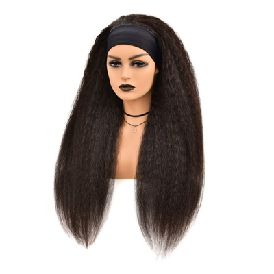 Schweizer Spitze Basismaterial Remy Haare menschliche Gerade Haare Kopfband Perücke für schwarze Frauen
