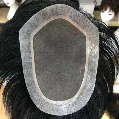 Hochwertiges menschliches Haar Modisches Toupee Kleine/Große/Durchschnittliche Größe für den stilvollen Mann
