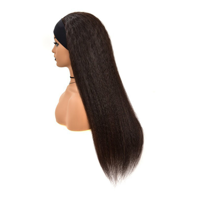 Schweizer Spitze Basismaterial Remy Haare menschliche Gerade Haare Kopfband Perücke für schwarze Frauen