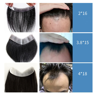 Vollhandgefertigt, zurückgeschliffene Frisur 100% menschliches Haar Ersatz Toupee für Männer