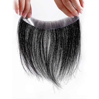Links Design Schweizer Spitze Basis Männer Toupee mit dünnen Hautöffnungen und 100% menschliches Haar