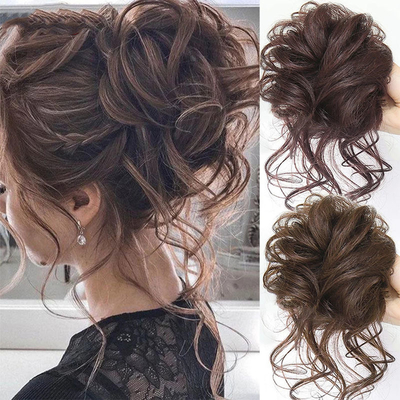Leichtes synthetisches Haar Geflecht Chignon für Standards 0,02 kg Längstes Haar Verhältnis 50%