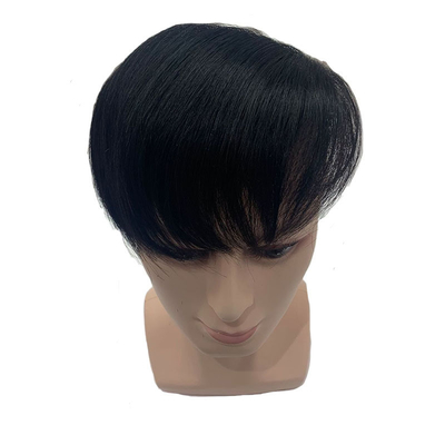 Naturfarbe Männertoupee mit kundenspezifischem Rücken-Stil 100% menschliche Haare Spitze Topper