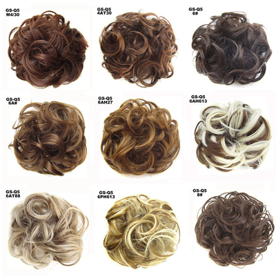 Synthetische Chignon-Haarverlängerungen mit hoher Wärmebeständigkeit