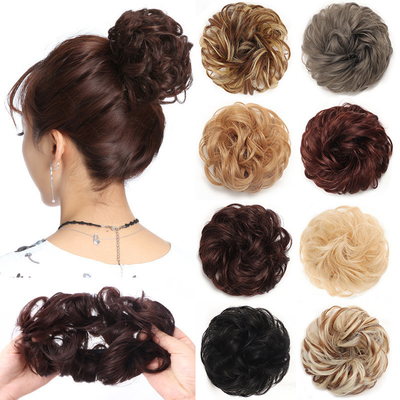 Synthetische Chignon-Haarverlängerungen mit hoher Wärmebeständigkeit