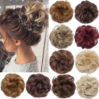 Synthetische Chignon-Haarverlängerungen mit hoher Wärmebeständigkeit