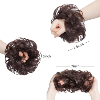 Synthetische Chignon-Haarverlängerungen mit hoher Wärmebeständigkeit