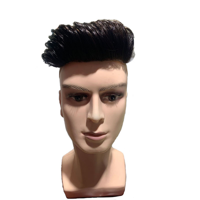 Schweizer Spitzen-Injektions-Toupee für Männer 100% menschliches Haarersatzsystem 24mm Textur