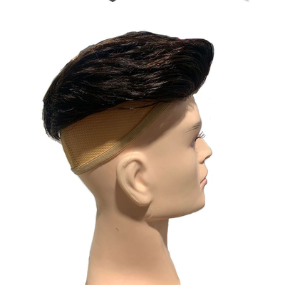 Schweizer Spitzen-Injektions-Toupee für Männer 100% menschliches Haarersatzsystem 24mm Textur