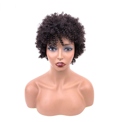 100% menschliche Haare, Pixie-Schnitt, lockige Perücke, leicht und perfekt für jeden Anlass.