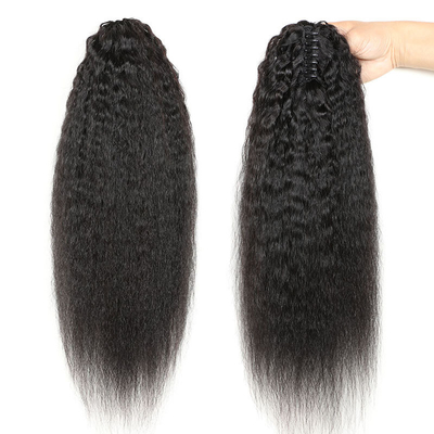 100% Top-Menschhaar BSM Afro Locken Pferdeschwanz Haarbündel 18 bis 20 Zoll Ombre T1B/4/27