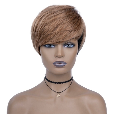Neues Design 100% menschliches Haar Perücke Pixie Schnitt kurze Perücke perfekt für Landmärkte