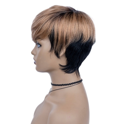 Neues Design 100% menschliches Haar Perücke Pixie Schnitt kurze Perücke perfekt für Landmärkte