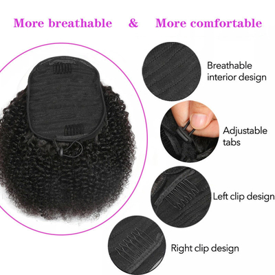 Pferdeschwanz für afrikanische Frauen Remy Indian Hair