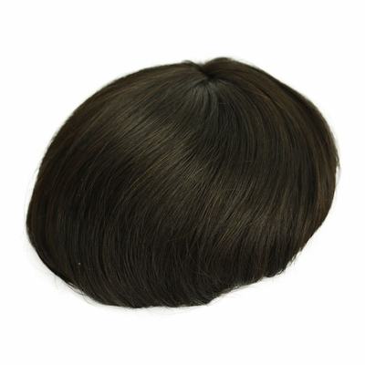 Mono Top Männer Toupee 100% menschliche Haare Remy Qualität natürliche Haarlinie Indian Remy Haare